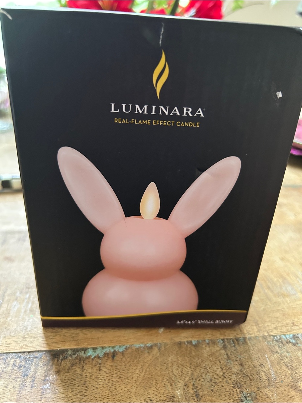 Pink Bunny Real-Flame Effect Candle